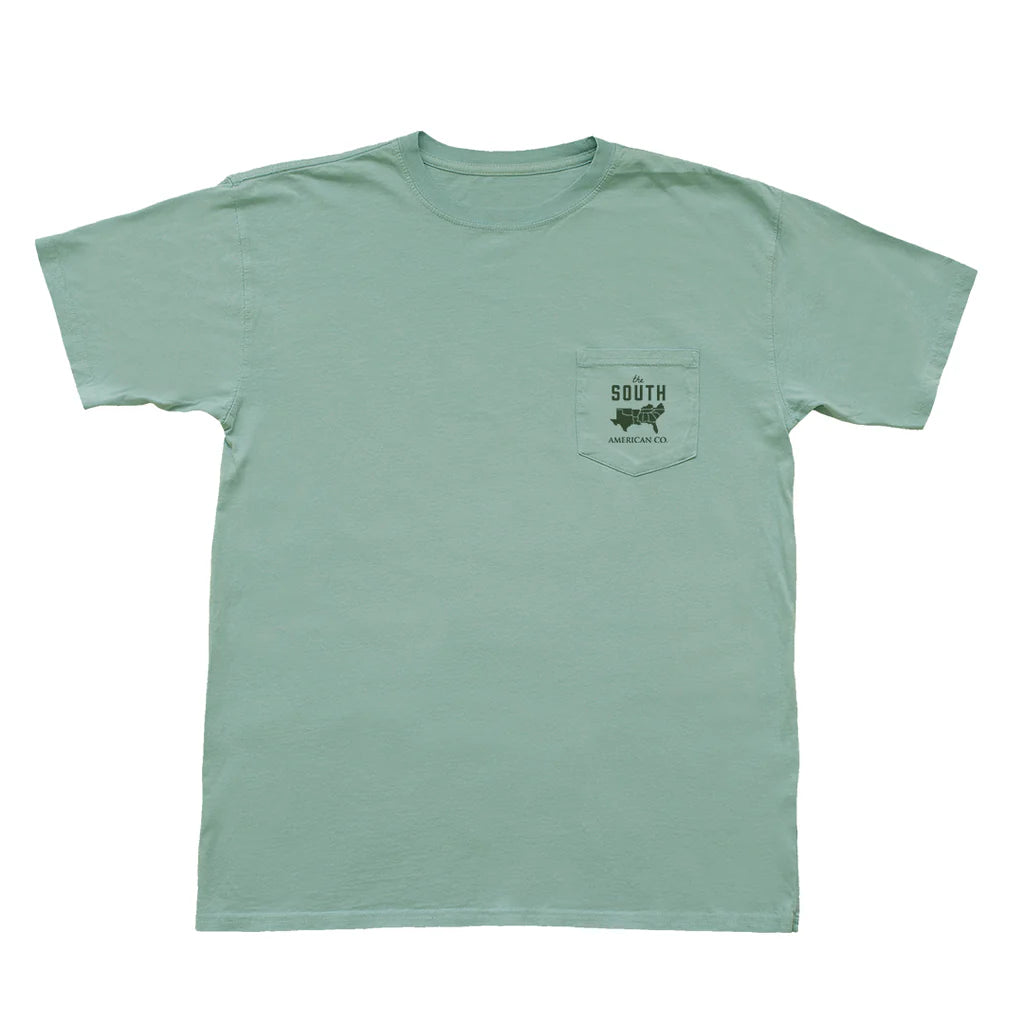 PEACH STATE PRIDE Men's Tees Peach State Pride God's Country Short Sleeve Pocket Tee