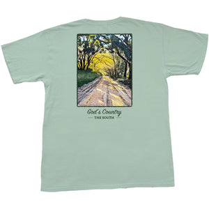 PEACH STATE PRIDE Men's Tees Peach State Pride God's Country Short Sleeve Pocket Tee