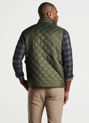 PETER MILLAR Men's Jackets Peter Millar Essex Quilted Travel Vest || David's Clothing