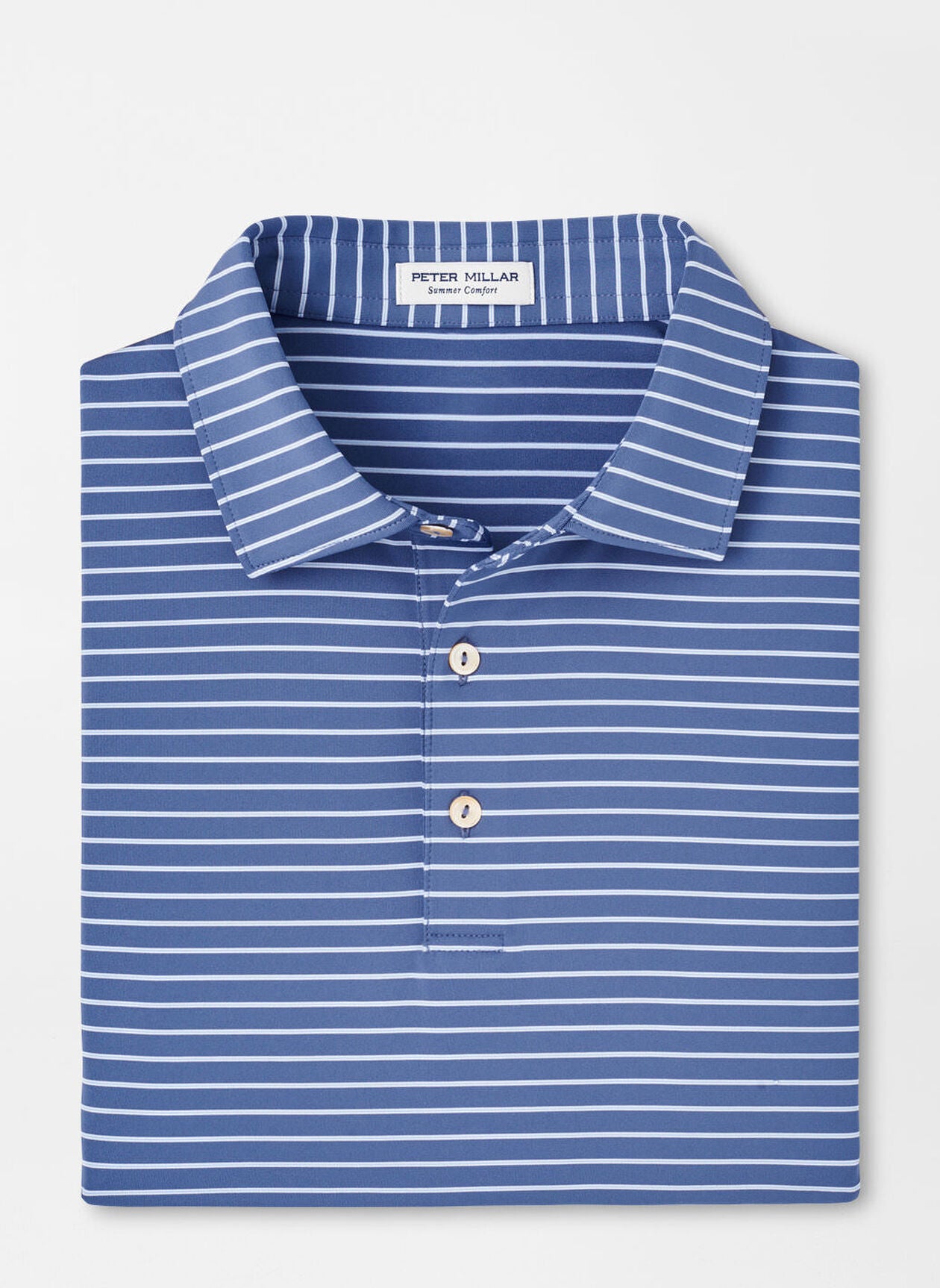 PETER MILLAR Men's Polo ASTRAL BLUE / M Peter Millar Drum Performance Polo || David's Clothing MF24EK08SAB