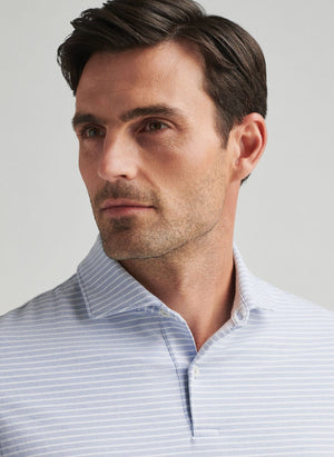 PETER MILLAR Men's Polo Peter Millar Albatross Cotton Blend Piqué Polo || David's Clothing