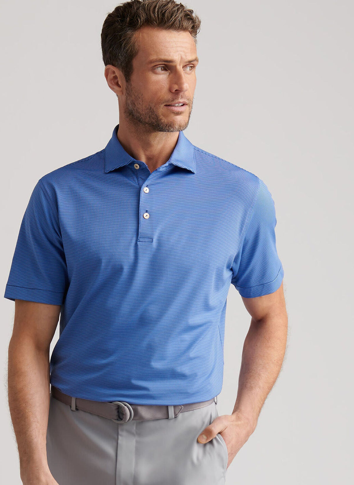 PETER MILLAR Men's Polo Peter Millar Jubilee Performance Jersey Polo || David's Clothing