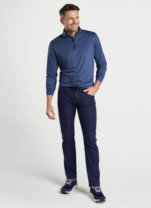 PETER MILLAR Men's Pullover Peter Millar Perth Performance Melange Quarter-Zip || David's Clothing