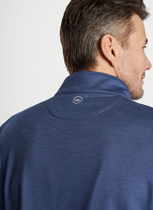 PETER MILLAR Men's Pullover Peter Millar Perth Performance Melange Quarter-Zip || David's Clothing