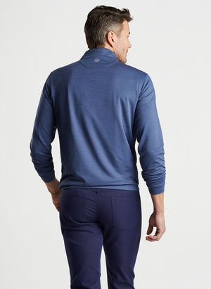 PETER MILLAR Men's Pullover Peter Millar Perth Performance Melange Quarter-Zip || David's Clothing