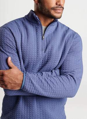 PETER MILLAR Men's Pullover Peter Millar Quad Quilted Quarter-Zip || David's Clothing