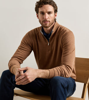 PETER MILLAR Men's Pullovers Peter Millar Crown Comfort Quarter-Zip Pullover