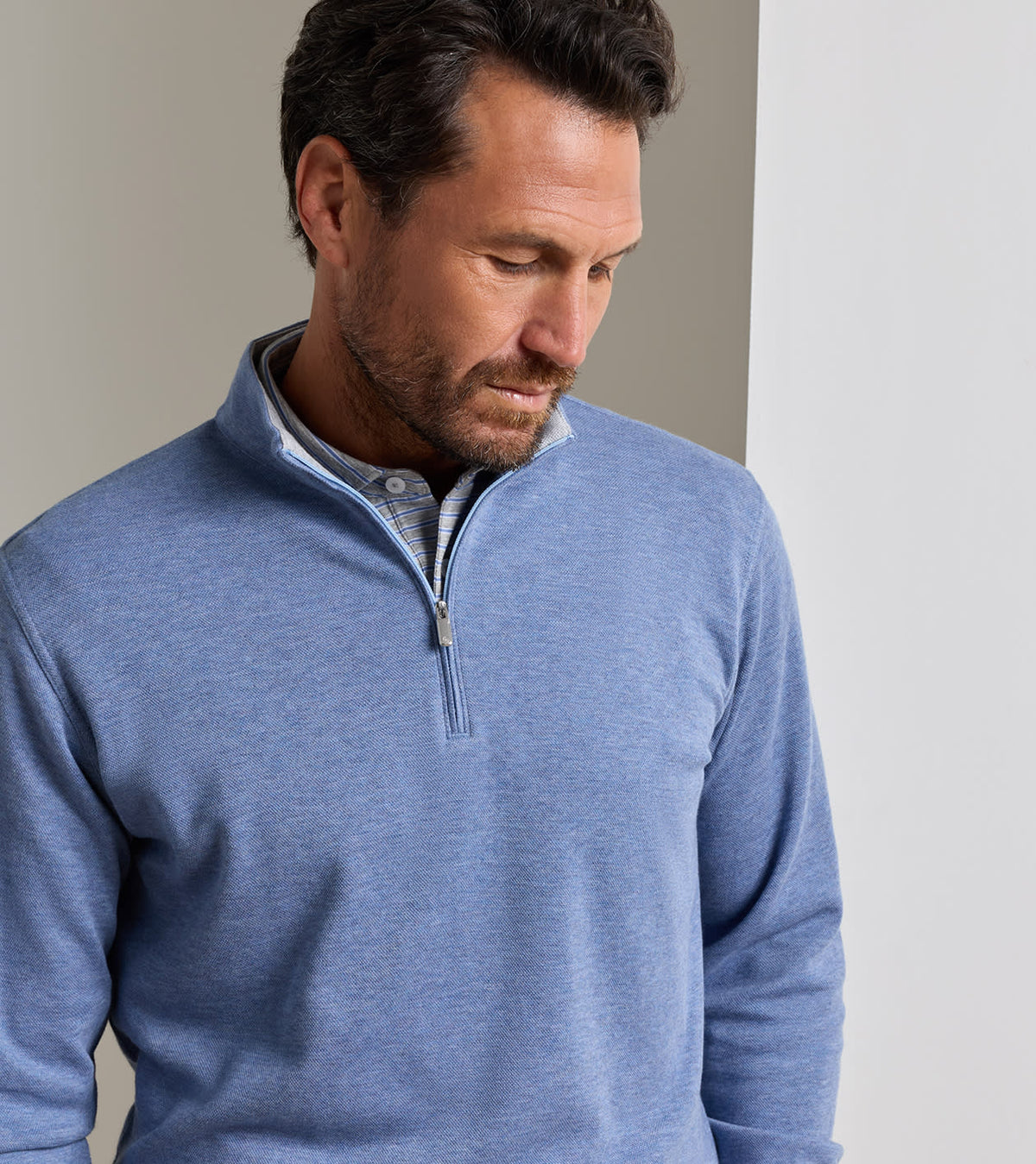PETER MILLAR Men's Pullovers Peter Millar Crown Comfort Quarter-Zip Pullover