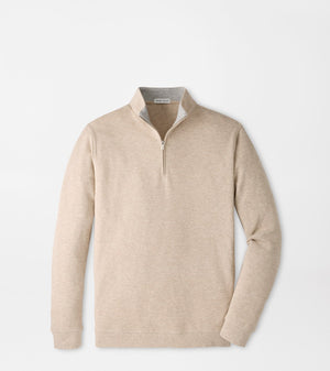 PETER MILLAR Men's Pullovers STONE / S Peter Millar Crown Comfort Quarter-Zip Pullover MF26K49S