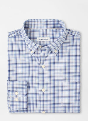 PETER MILLAR Men's Sport Shirt Peter Millar Albert Crown Lite Cotton-Stretch Sport Shirt