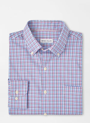 PETER MILLAR Men's Sport Shirt Peter Millar Albert Crown Lite Cotton-Stretch Sport Shirt || David's Clothing