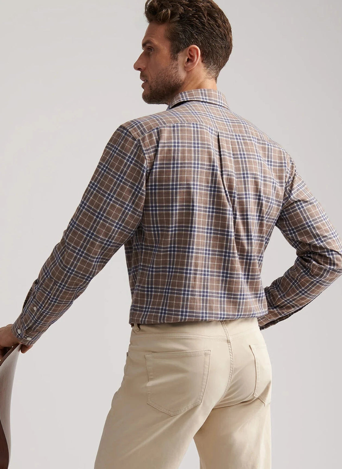 PETER MILLAR Men's Sport Shirt Peter Millar Big Bear Performance Flannel Sport Shirt