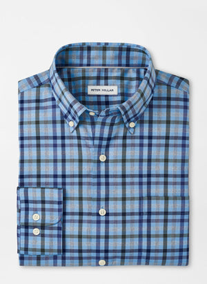 PETER MILLAR Men's Sport Shirt Peter Millar Chambly Crown Lite Cotton-Stretch Sport Shirt || David's Clothing