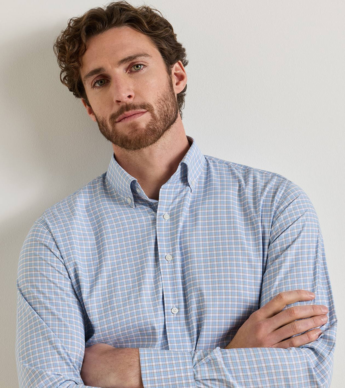 PETER MILLAR Men's Sport Shirt Peter Millar Charles Performance Twill Sport Shirt