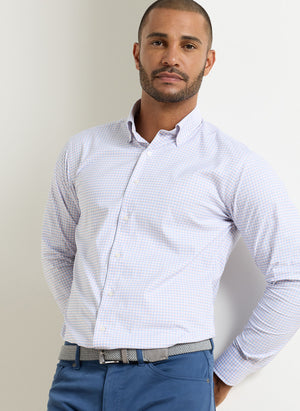 PETER MILLAR Men's Sport Shirt Peter Millar Gregory Performance Twill Sport Shirt