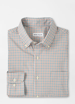 PETER MILLAR Men's Sport Shirt Peter Millar Hamilton Crown Lite Cotton-Stretch Sport Shirt || David's Clothing