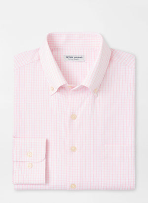 PETER MILLAR Men's Sport Shirt Peter Millar Hanford Performance Twill Sport Shirt || David's Clothing