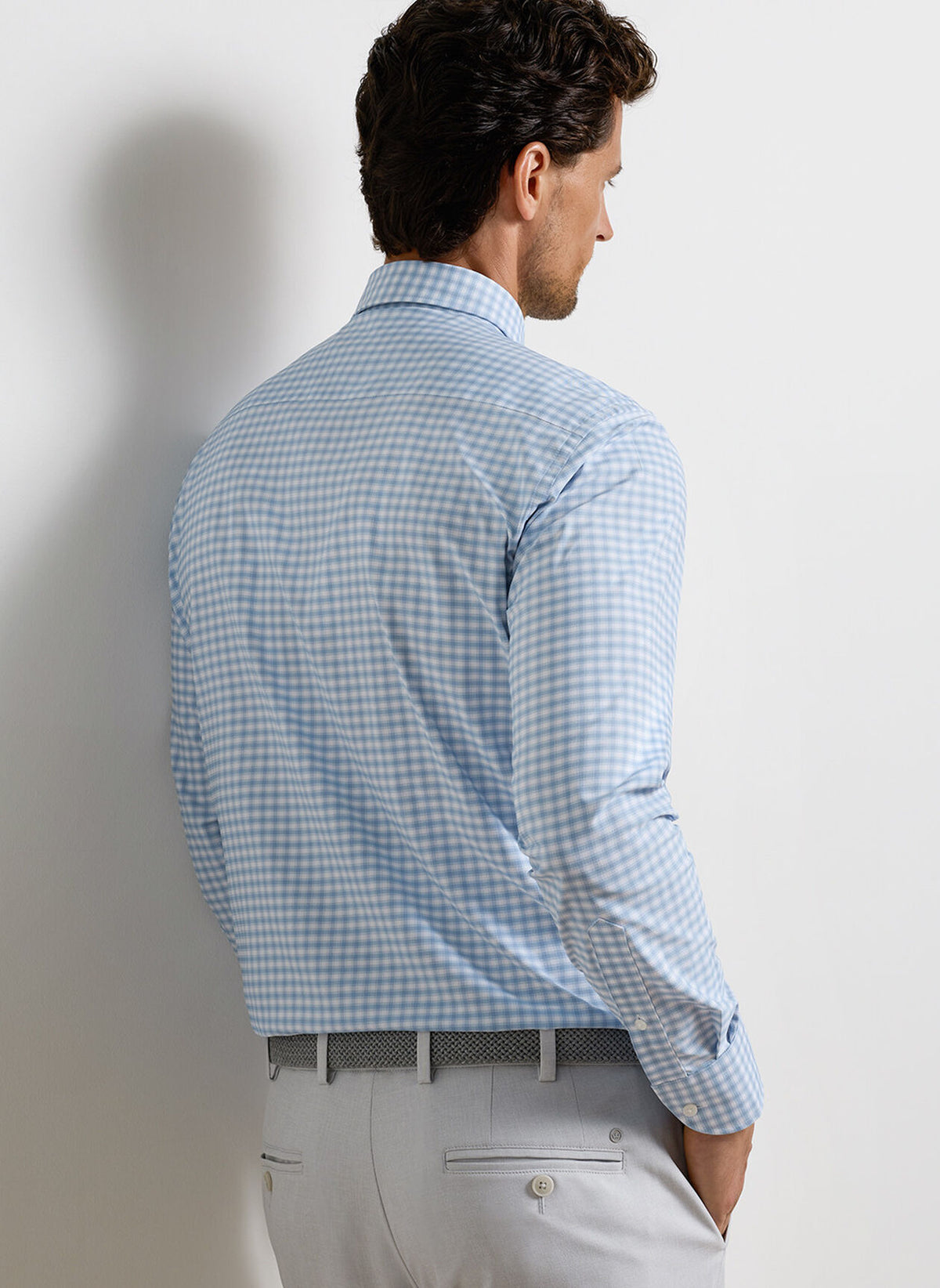 PETER MILLAR Men's Sport Shirt Peter Millar Lewis Performance Twill Sport Shirt