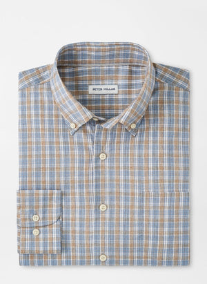 PETER MILLAR Men's Sport Shirt Peter Millar Powell Crown Lite Cotton-Stretch Sport Shirt || David's Clothing