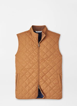 PETER MILLAR Mens Jackets BRITISH TAN / M Peter Millar Essex Vest || David's Clothing MF24Z01BT