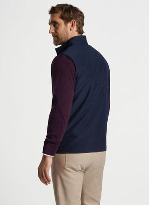 PETER MILLAR Mens Jackets Peter Millar Brentwood Reversible Fleece Vest || David's Clothing