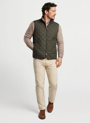 PETER MILLAR Mens Jackets Peter Millar Essex Vest || David's Clothing