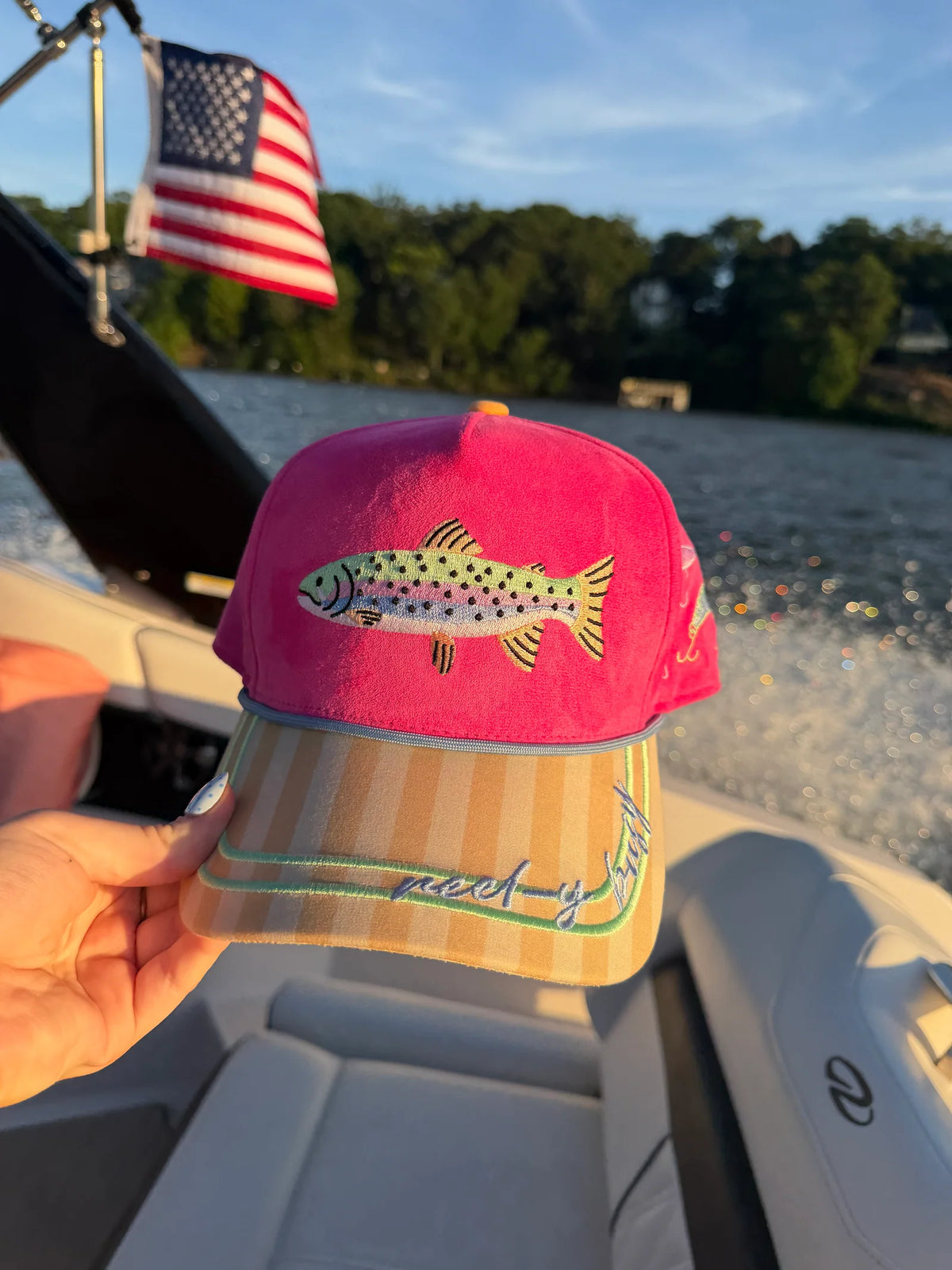 POPPY & PINE Women's Hat MAGENTA / - Poppy + Pine Reel-y Busy Hat REEL-YBUSY