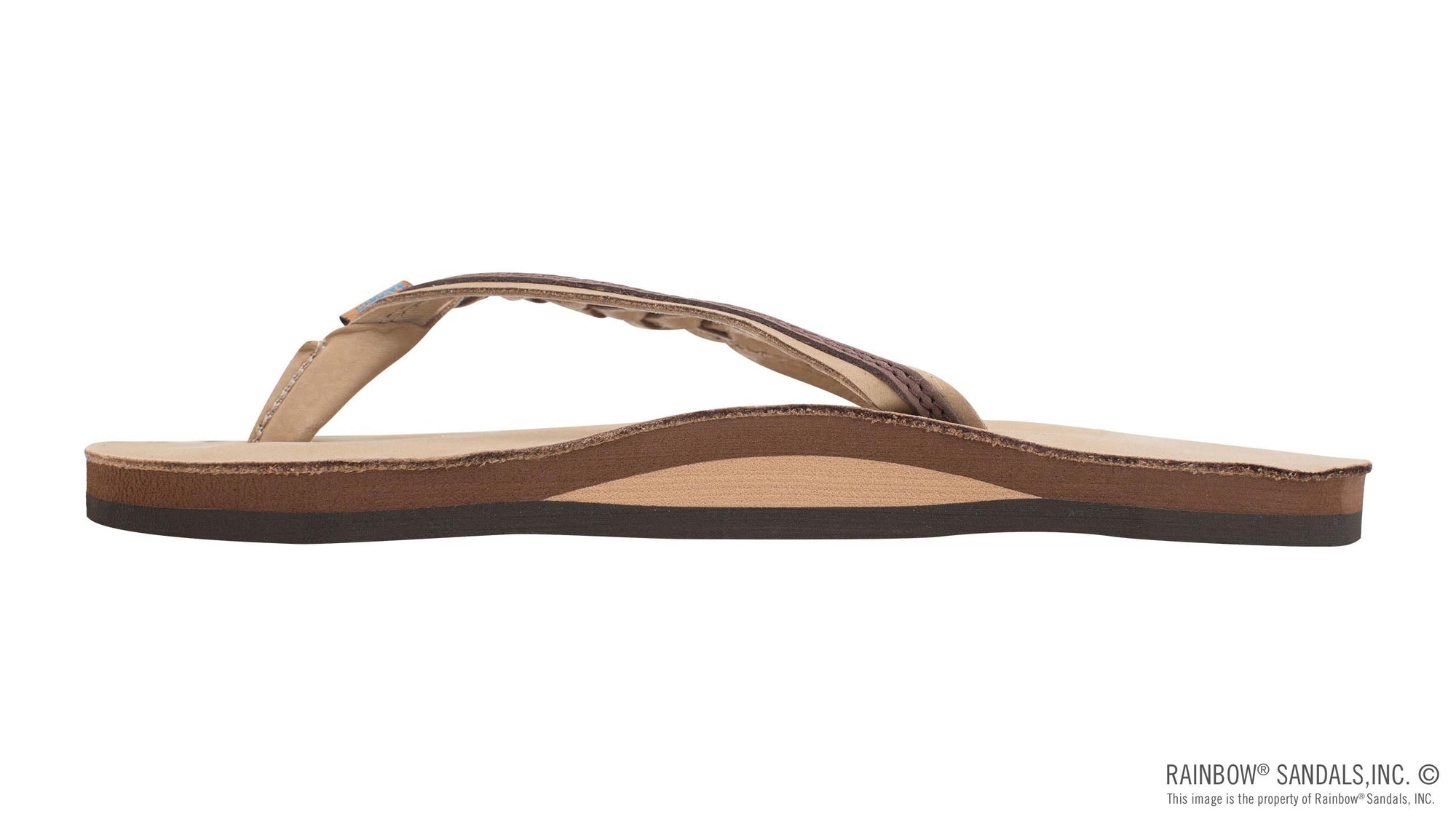 RAINBOW Women's Shoes Rainbow Sandals Flirty Braidy - Single Layer Premier Leather 1/2" Narrow Strap with Braid