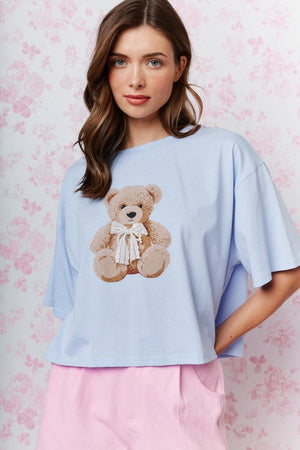 RARERAW Women's Tee Teddy Bear Graphic T-shirt