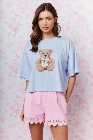 RARERAW Women's Tee Teddy Bear Graphic T-shirt