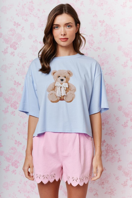 RARERAW Women's Tee Teddy Bear Graphic T-shirt