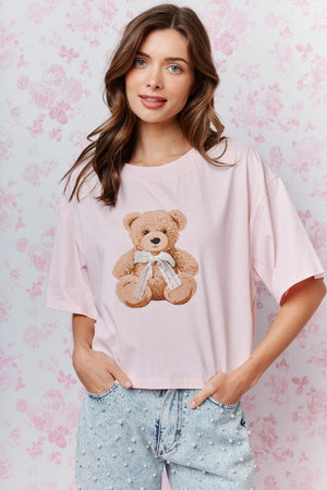 RARERAW Women's Tee Teddy Bear Graphic T-shirt