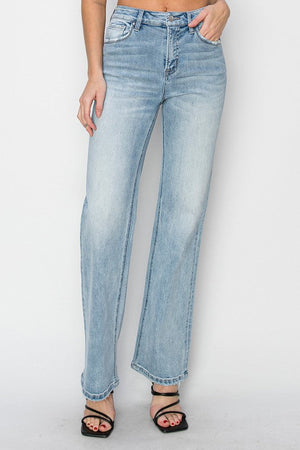 Risen Jeans Women's Jeans Risen Jeans High Rise Straight Jeans || David's Clothing