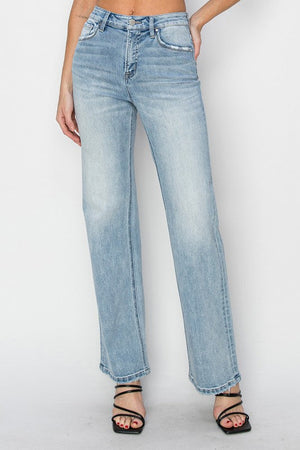 Risen Jeans Women's Jeans Risen Jeans High Rise Straight Jeans || David's Clothing