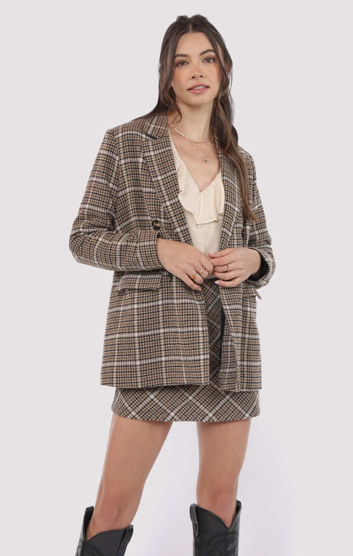 SADIE AND SAGE Women Jackets Sadie and Sage Gossip Girl Double Breasted Blazer