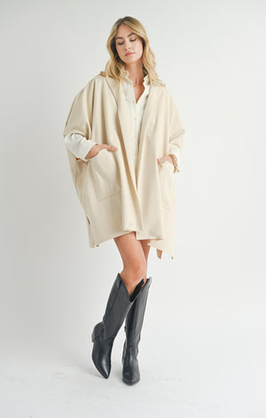 SADIE AND SAGE Women Jackets Sadie And Sage Lisha Belted Poncho || David's Clothing