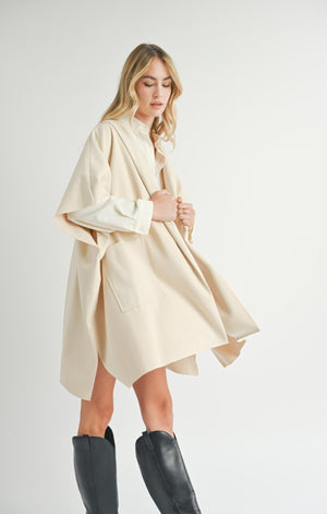 SADIE AND SAGE Women Jackets Sadie And Sage Lisha Belted Poncho || David's Clothing