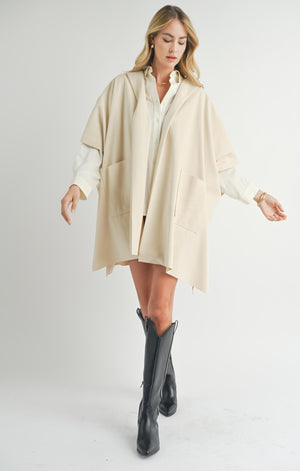 SADIE AND SAGE Women Jackets Sadie And Sage Lisha Belted Poncho || David's Clothing