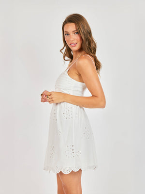 SADIE AND SAGE Women's Dresses Bloomfield Eyelet Mini Dress