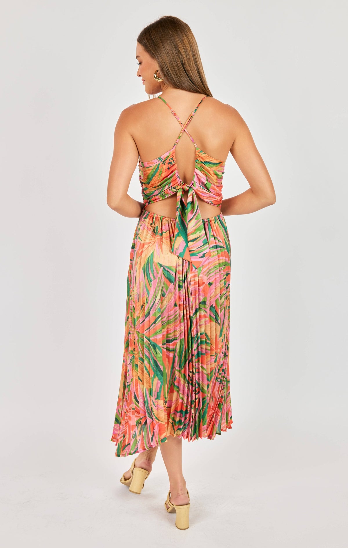 SADIE AND SAGE Women's Dresses Sadie and Sage Sunset Ridge Pleated Midi Dress