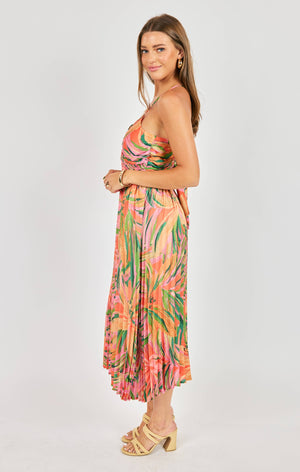 SADIE AND SAGE Women's Dresses Sadie and Sage Sunset Ridge Pleated Midi Dress