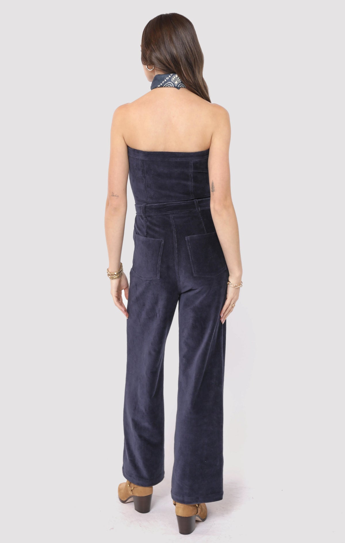 SADIE AND SAGE Women's Pants Sadie and Sage Morrison Strapless Belted Jumpsuit