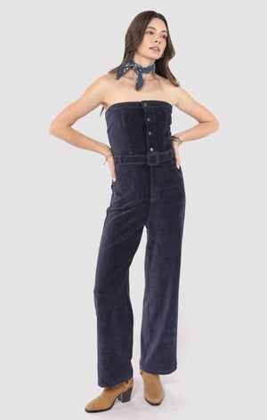 SADIE AND SAGE Women's Pants Sadie and Sage Morrison Strapless Belted Jumpsuit