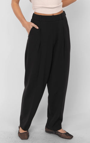 SADIE AND SAGE Women's Pants Sadie and Sage Think Poetic Front Seam Tapered Trousers