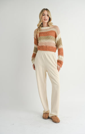 SADIE AND SAGE Women's Sweaters Sadie And Sage Butter Pecan Chunky Sweater || David's Clothing