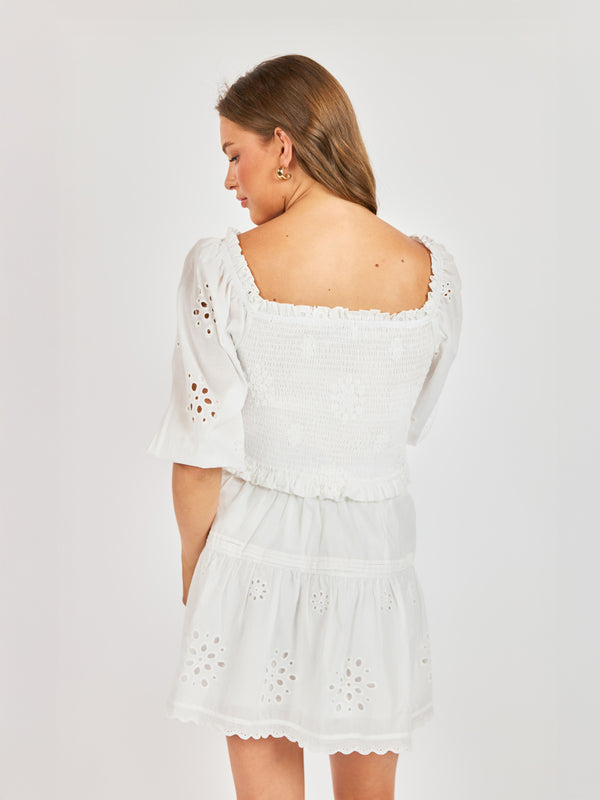 SADIE AND SAGE Women's Top Bloomfield Smocked Top