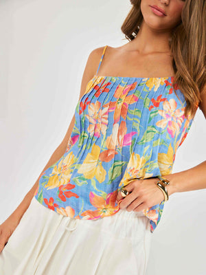 SADIE AND SAGE Women's Top Sadie and Sage Beach Cowgirl Pleated Cami