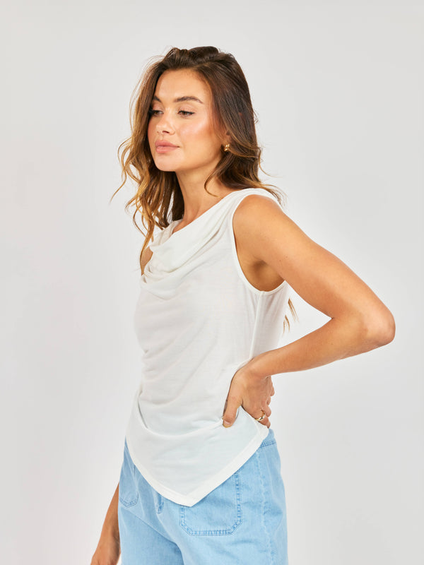 SADIE AND SAGE Women's Top Sadie and Sage Faithful Cowl Neck Tank