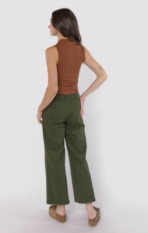 SADIE AND SAGE Women's Top Sadie And Sage Ronan Mock Neck Ruched Knit Tank