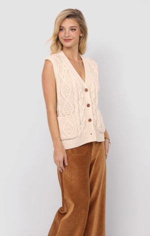 SADIE AND SAGE Women's Top Sadie and Sage Swift Cardigan Vest || David's Clothing